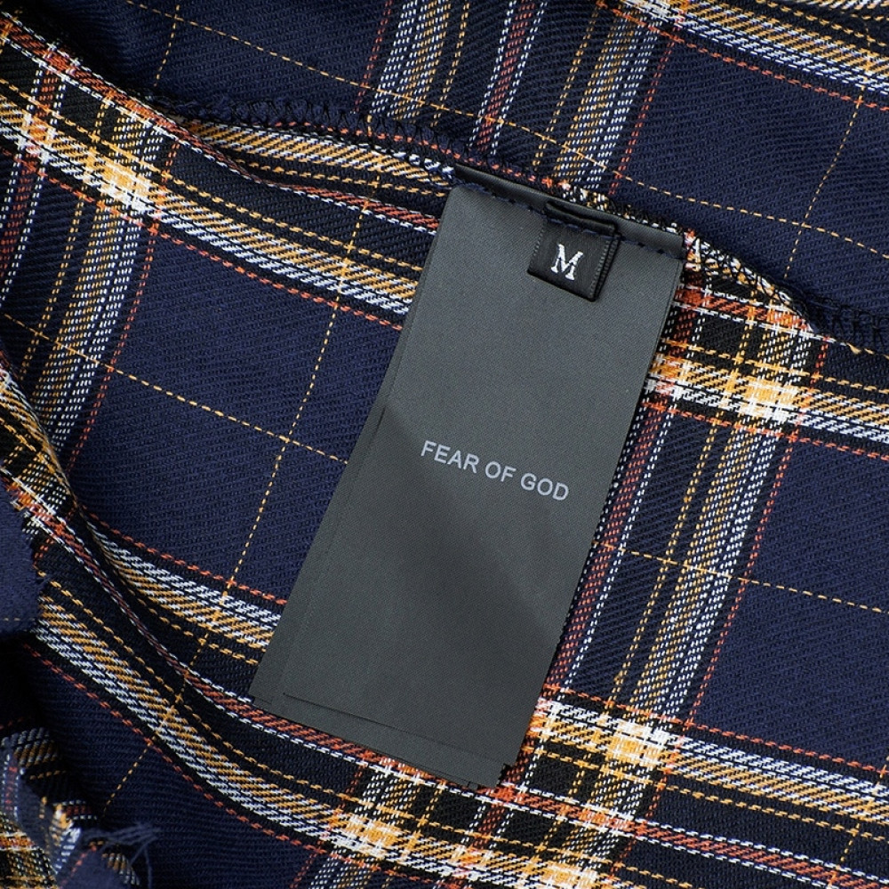Рубашка Fear Of God "Blue/Begie"
