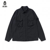 Ветровка рубашка Stone Island SS19 "Black"