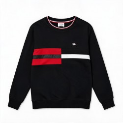 Свитшот Lacoste "Black/Red/White"
