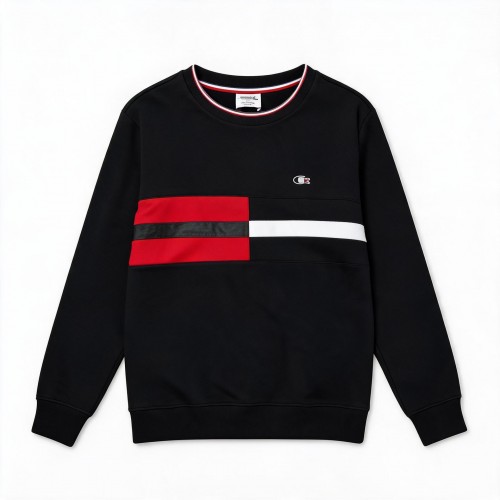Свитшот Lacoste "Black/Red/White"