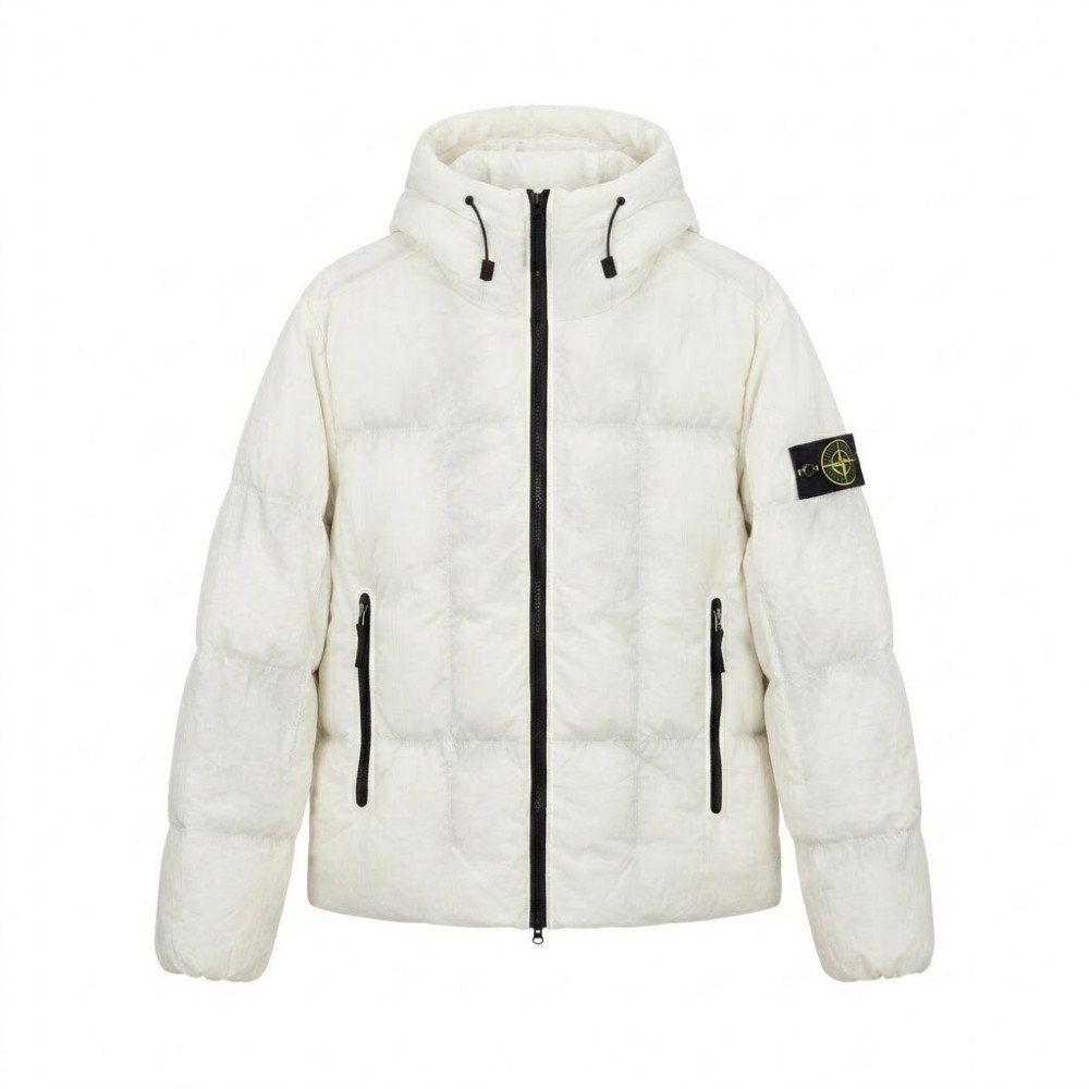 Куртка зимняя Stone Island "White/White"