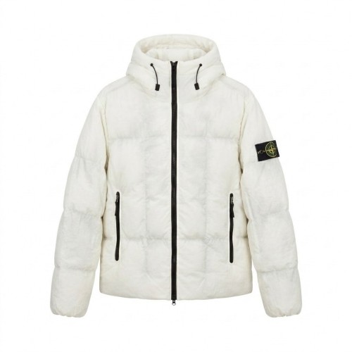 Куртка зимняя Stone Island "White/White"