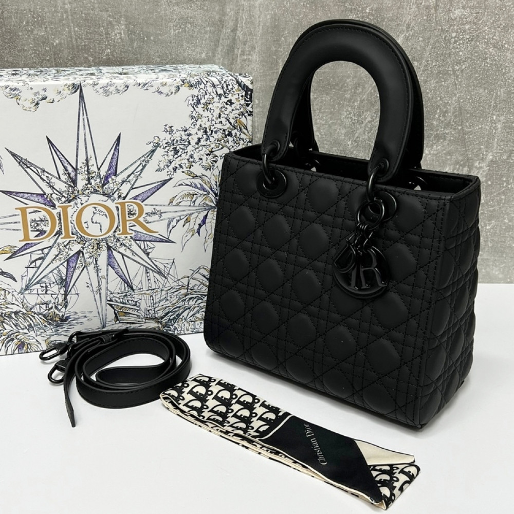 Сумка Christian Dior Lady-D "All Black"