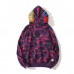 Зип-худи Bape "Purple/Pink" два капюшона