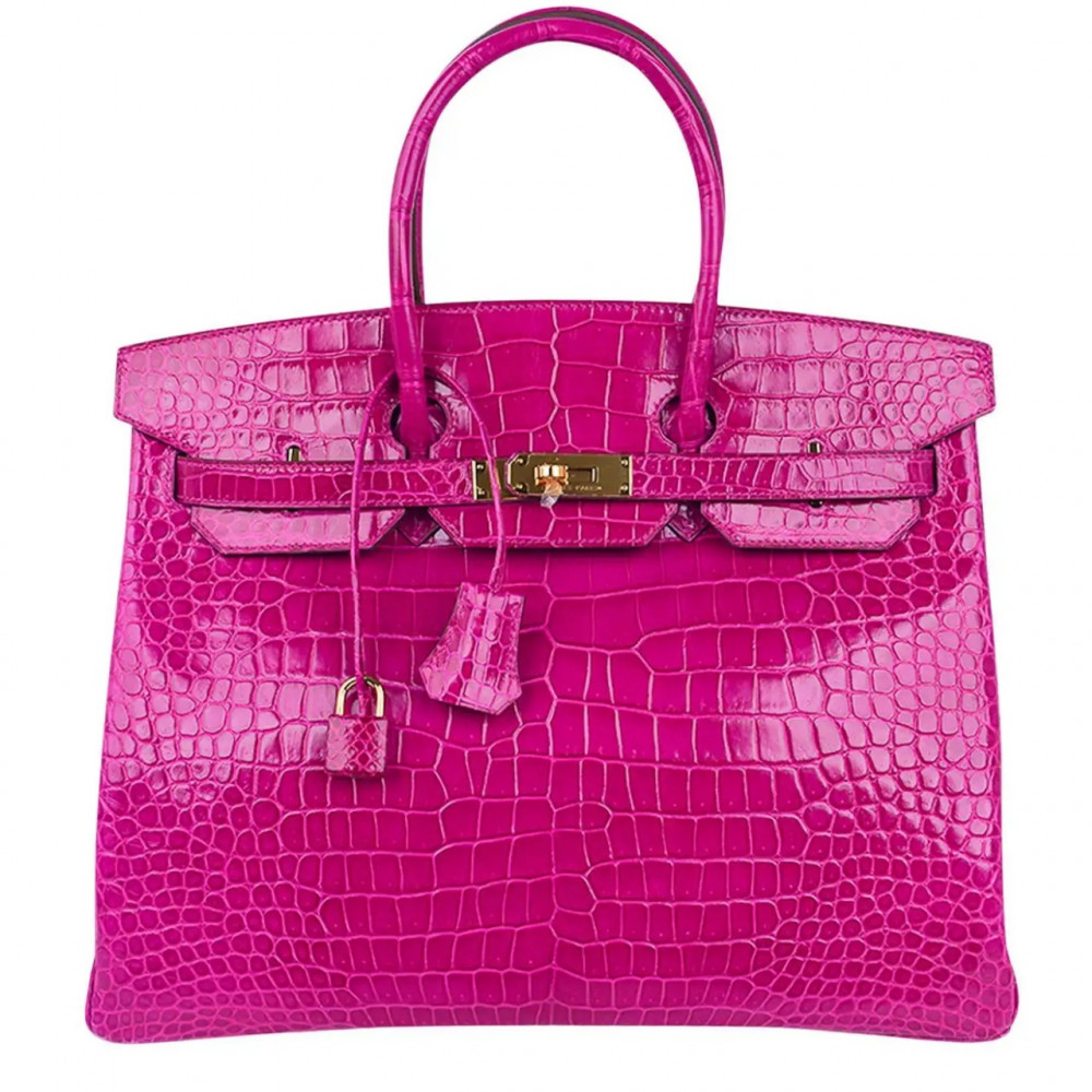 Сумка Hermes Crocodile "Pink"