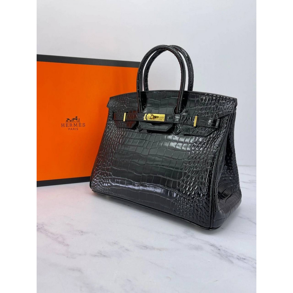 Сумка Hermes Crocodile "Black"