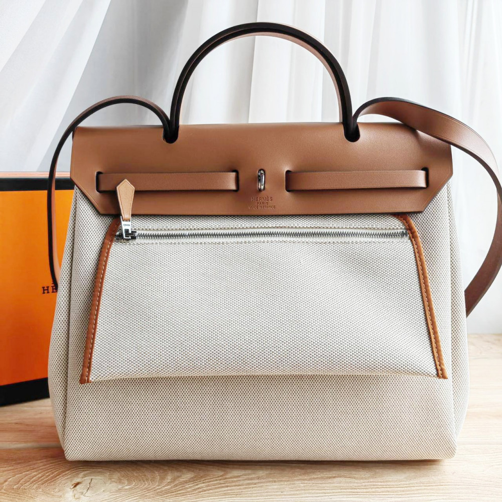 Сумка Hermes Herbag "Beige/Brown"