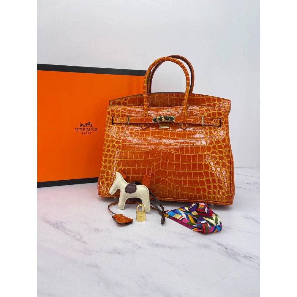 Сумка Hermes Crocodile "Orange"