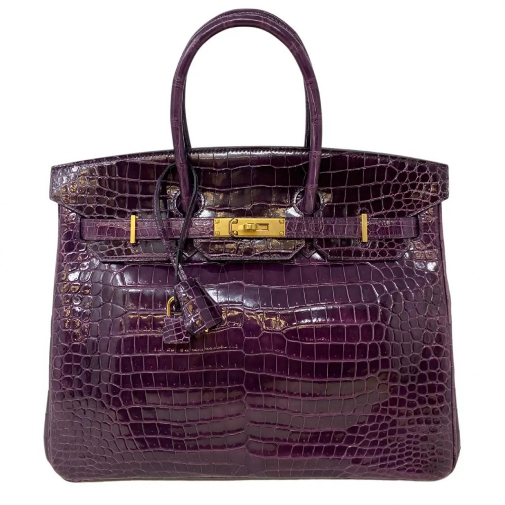 Сумка Hermes Crocodile "Purple"