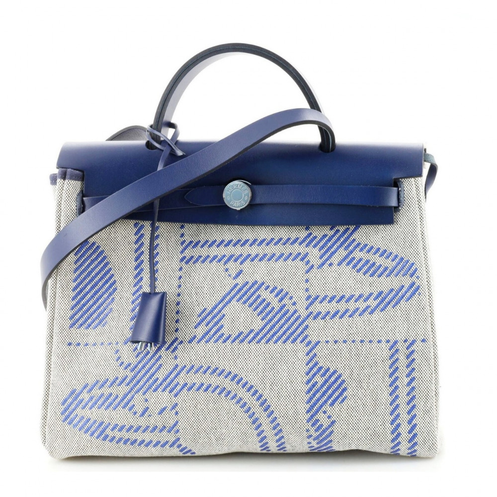 Сумка Hermes Herbag "Blue/Beige"