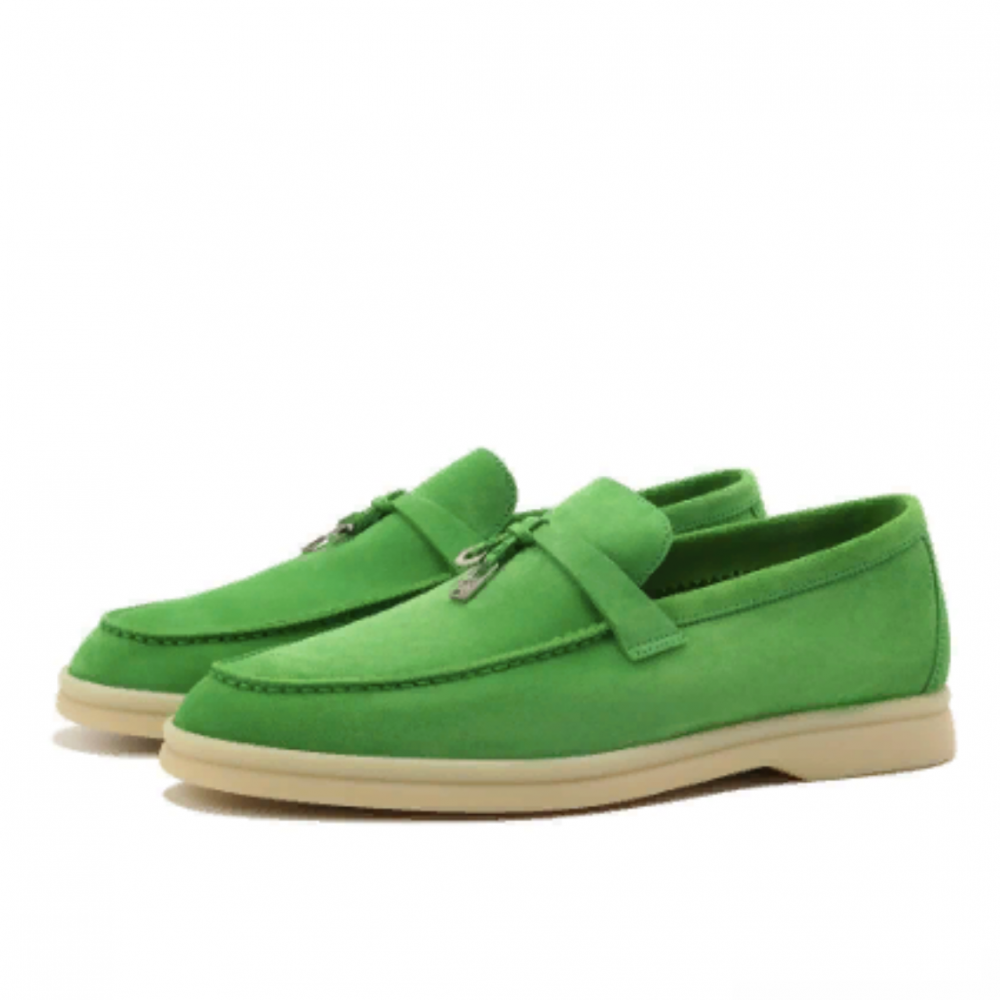 Лоферы Loro Piana Summer Charms Walk "Green" Лоферы Loro Piana Summer Charms Walk "Green"