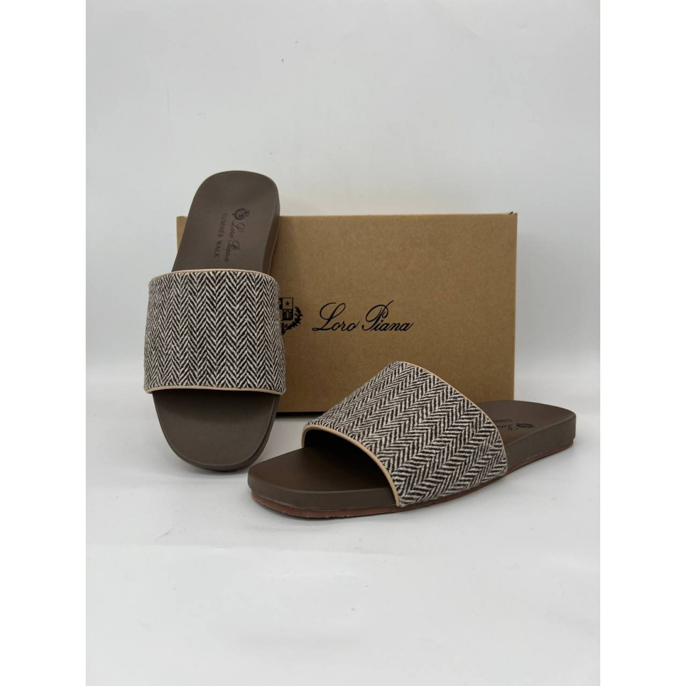 Шлёпанцы Loro Piana Sea-Slide Walk "Brown" Шлёпанцы Loro Piana Sea-Slide Walk "Brown"
