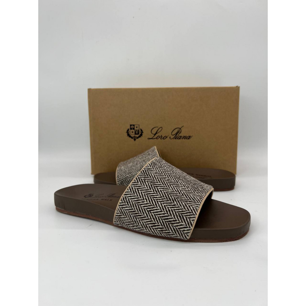Шлёпанцы Loro Piana Sea-Slide Walk "Brown" Шлёпанцы Loro Piana Sea-Slide Walk "Brown"