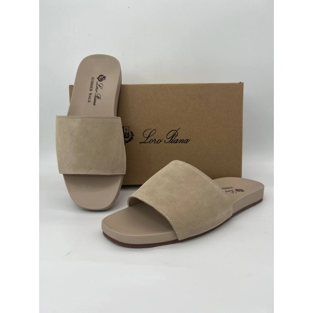 Шлёпанцы Loro Piana Sea-Slide "Beige" Шлёпанцы Loro Piana Sea-Slide "Beige"