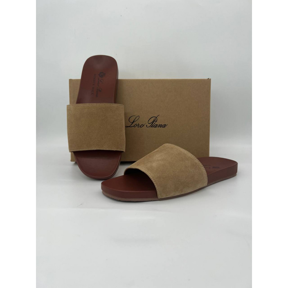 Шлёпанцы Loro Piana Sea-Slide "Brown" Шлёпанцы Loro Piana Sea-Slide "Brown"