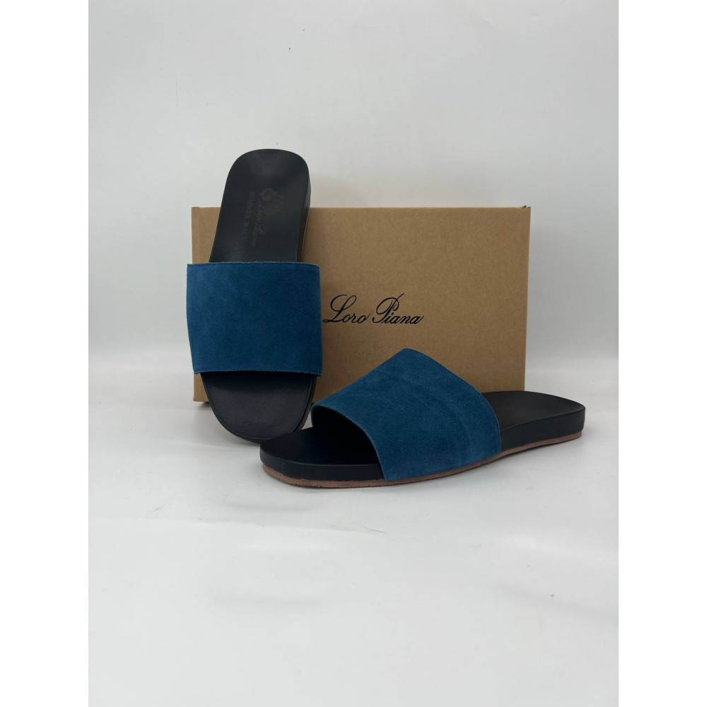 Шлёпанцы Loro Piana Sea-Slide "Navy" Шлёпанцы Loro Piana Sea-Slide "Navy"