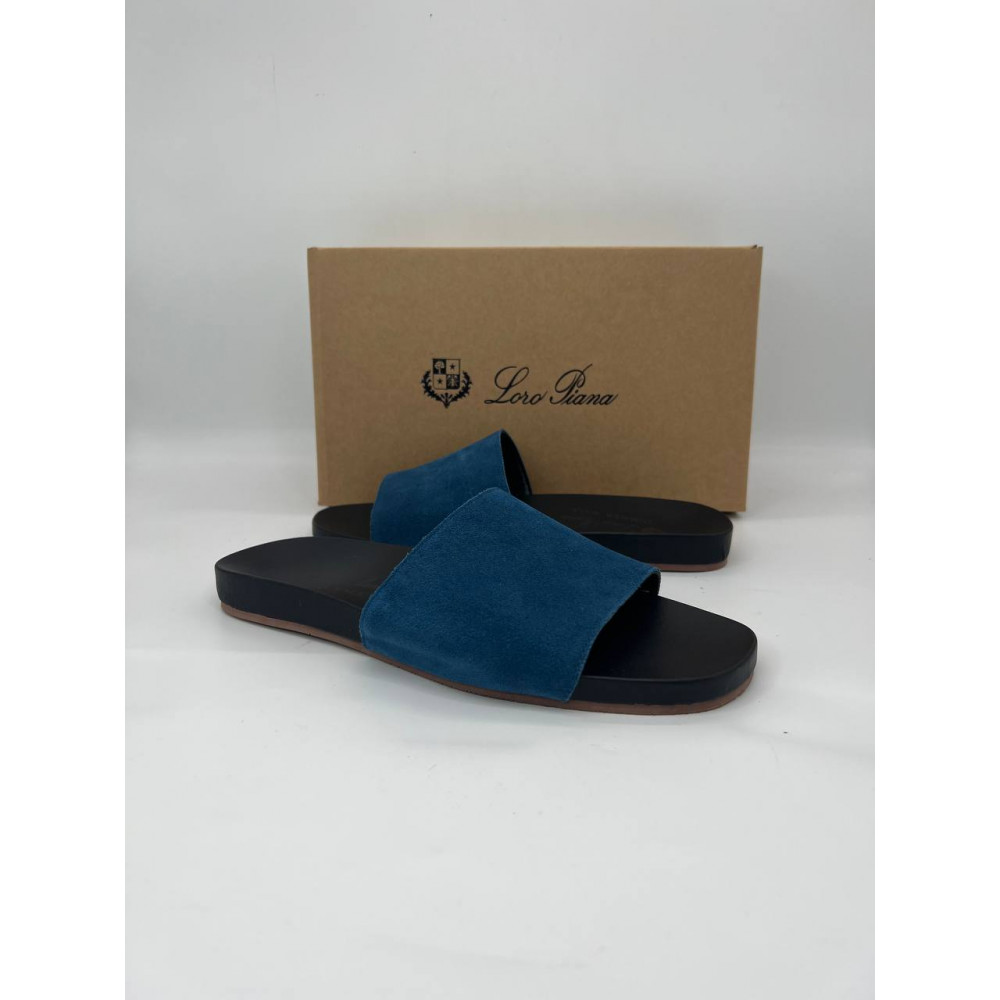 Шлёпанцы Loro Piana Sea-Slide "Navy" Шлёпанцы Loro Piana Sea-Slide "Navy"