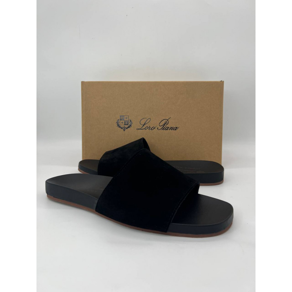 Шлёпанцы Loro Piana Sea-Slide "Black" Шлёпанцы Loro Piana Sea-Slide "Black"