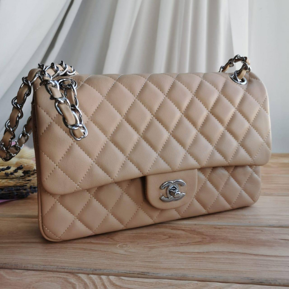 Сумка Chanel Classic "Beige/Silver"