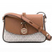 Сумка Michael Kors Lea "Beige/Brown Logo"