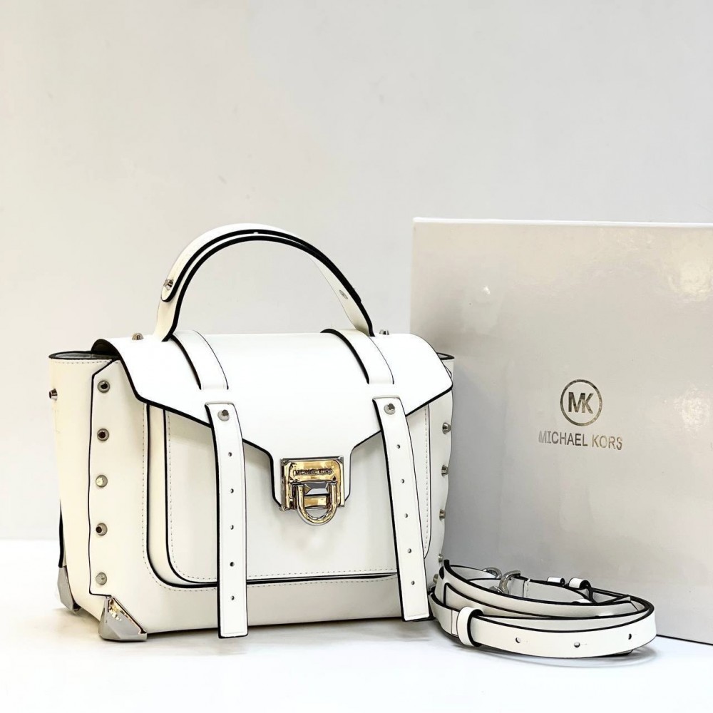 Сумка Michael Kors Manhattan "White/Silver"
