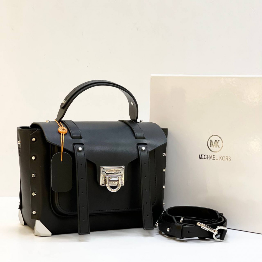 Сумка Michael Kors Manhattan "Black/Silver"