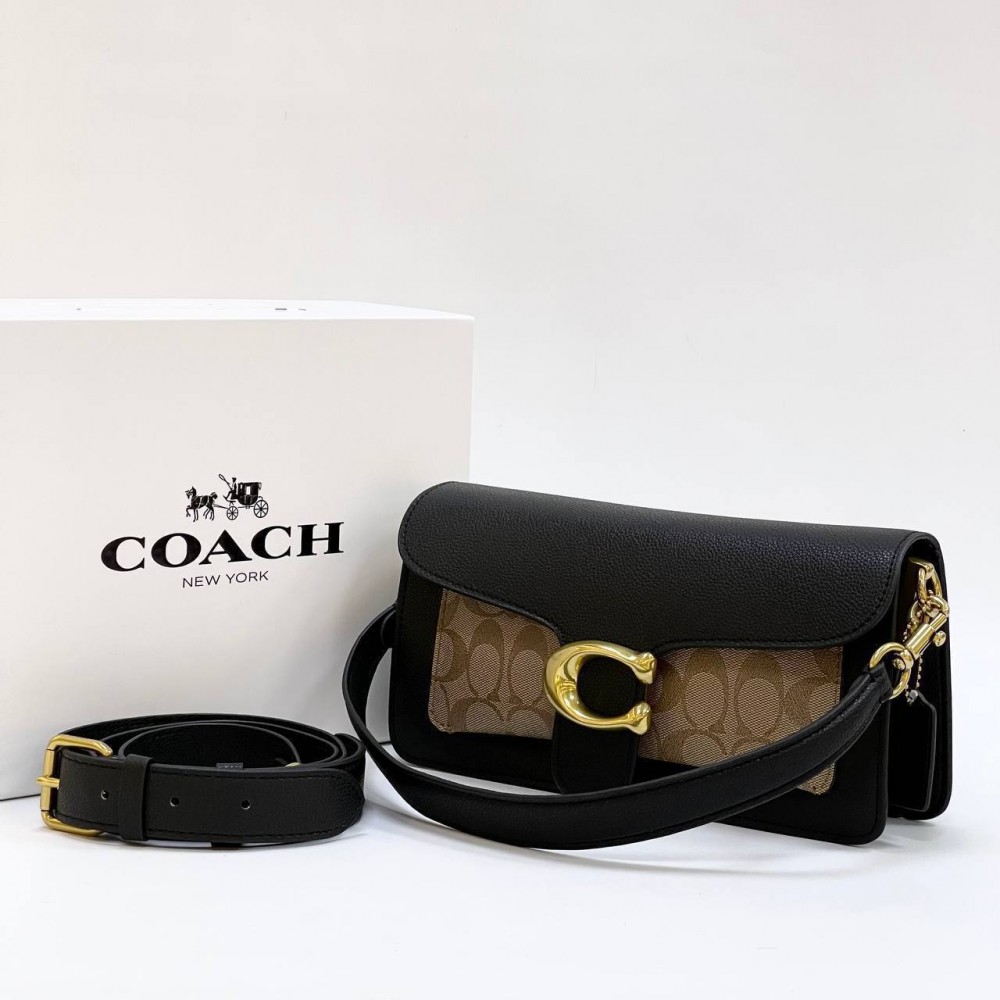Сумка Coach Tabby "Black/Beige"