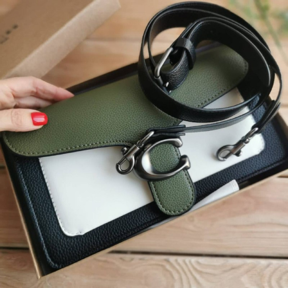 Сумка Coach Tabby "White/Green"