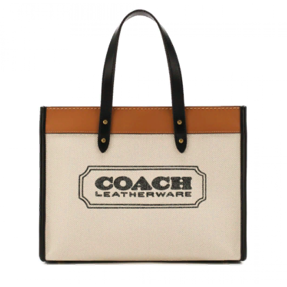 Сумка- Тоун Coach Field  "White/Brown"