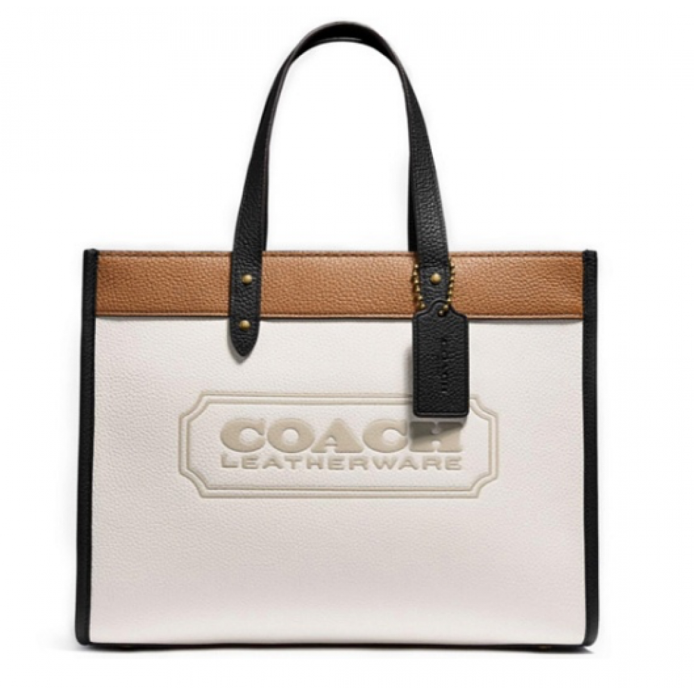 Сумка- Тоун Coach Field  "White/Brown/Black"