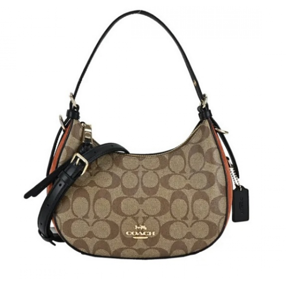Сумка Coach Kleo "Beige logo"