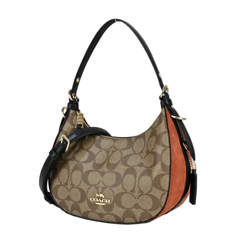 Сумка Coach Kleo "Beige logo"