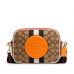 Сумка Coach Dempsey Camera "Beige/ Orange logo"