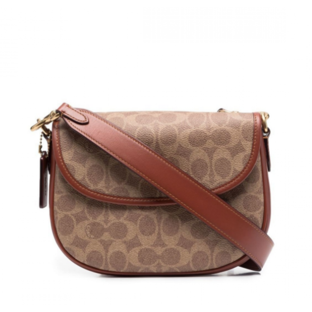 Сумка Coach Logo-print tote "Brown"