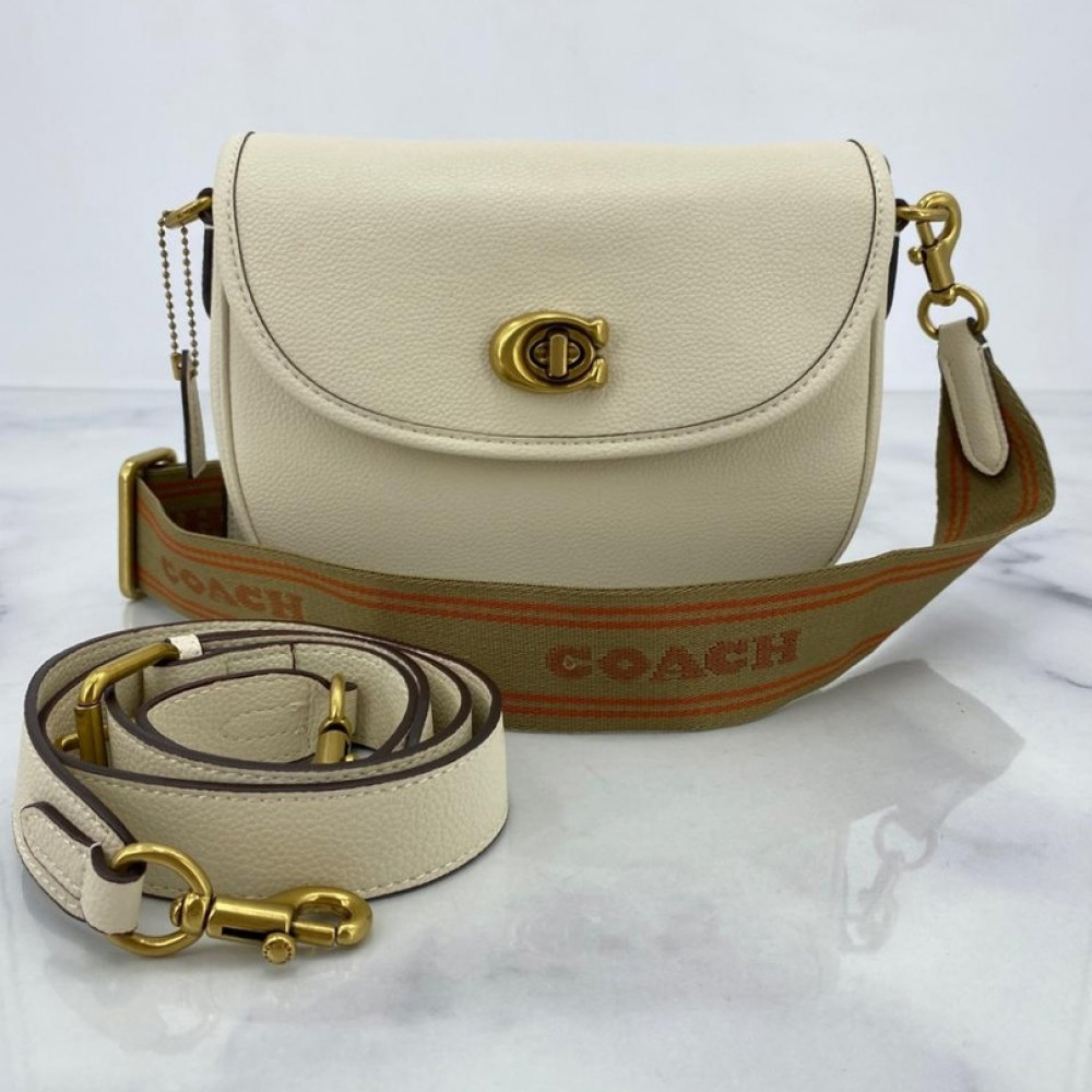 Сумка Coach Logo-print tote "White"