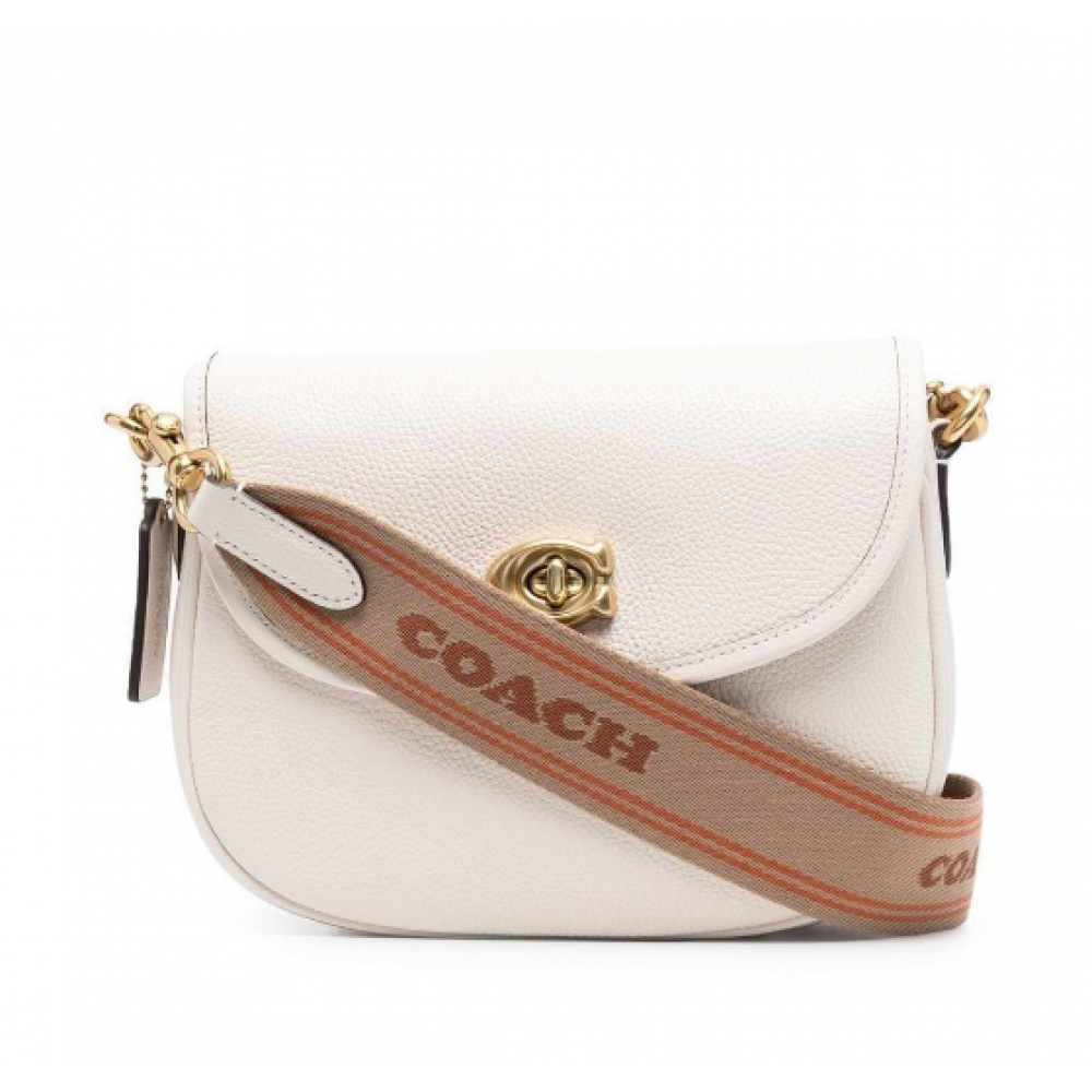 Сумка Coach Logo-print tote "White"