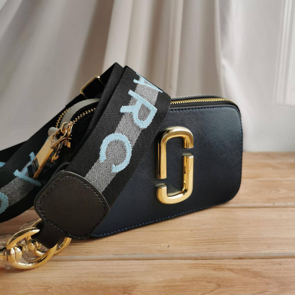 Сумка Marc Jacobs Snapshot "Black/Gold"