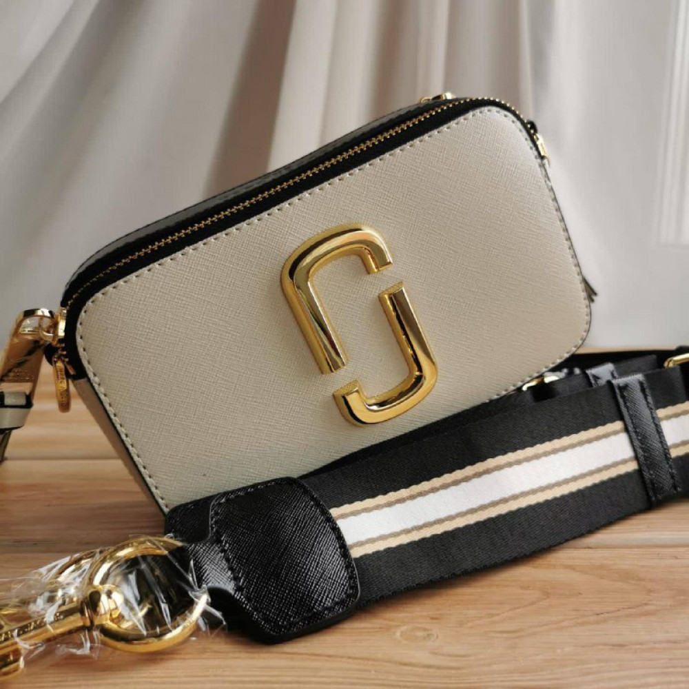 Сумка Marc Jacobs Snapshot "Beige/Black"
