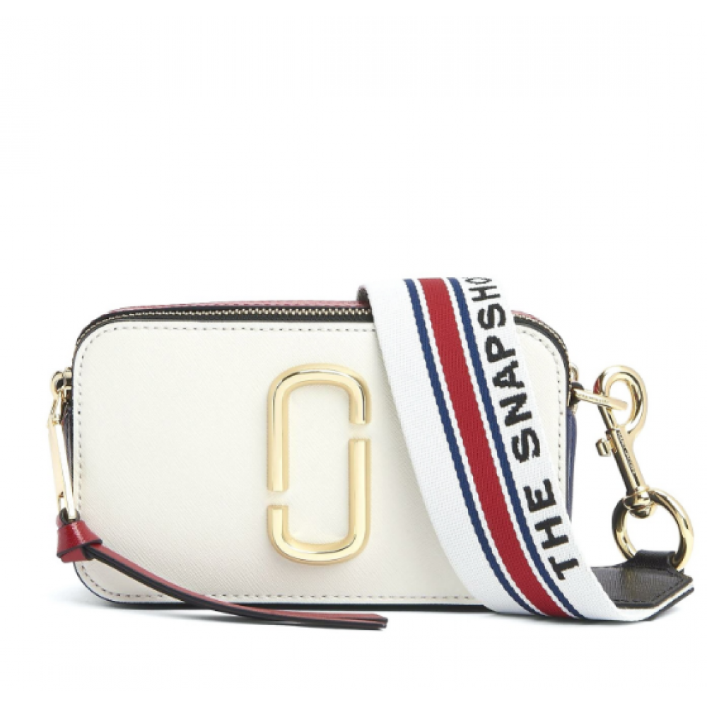 Сумка Marc Jacobs Snapshot "Beige/Red"