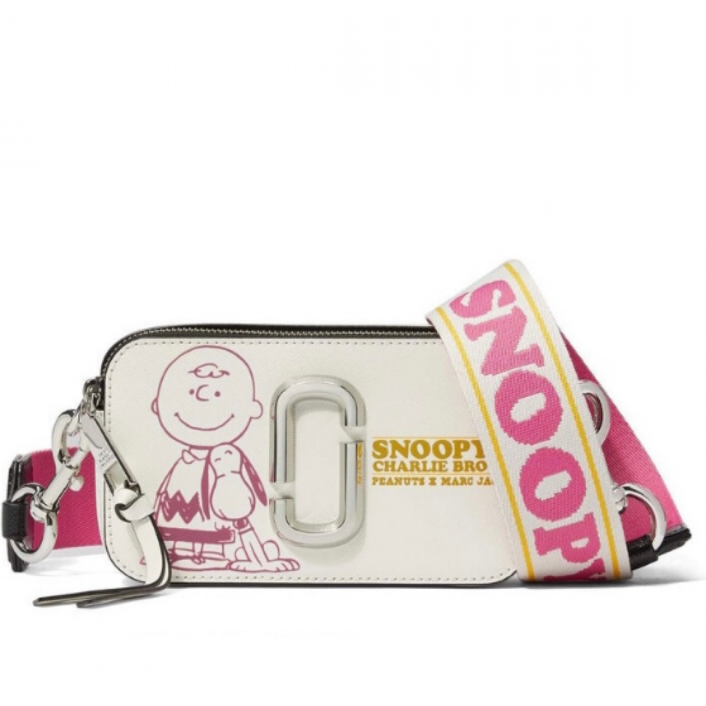 Сумка Marc Jacobs The Box Peanuts "Beige/Pink "