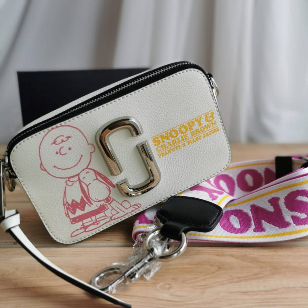 Сумка Marc Jacobs The Box Peanuts "Beige/Pink "
