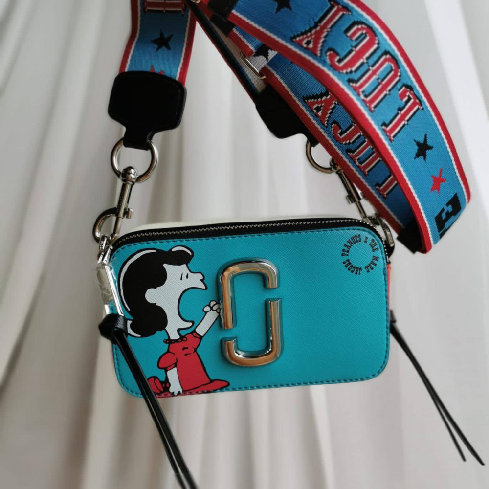 Сумка Marc Jacobs Snapshot Snoopy Peanuts  "Blue"