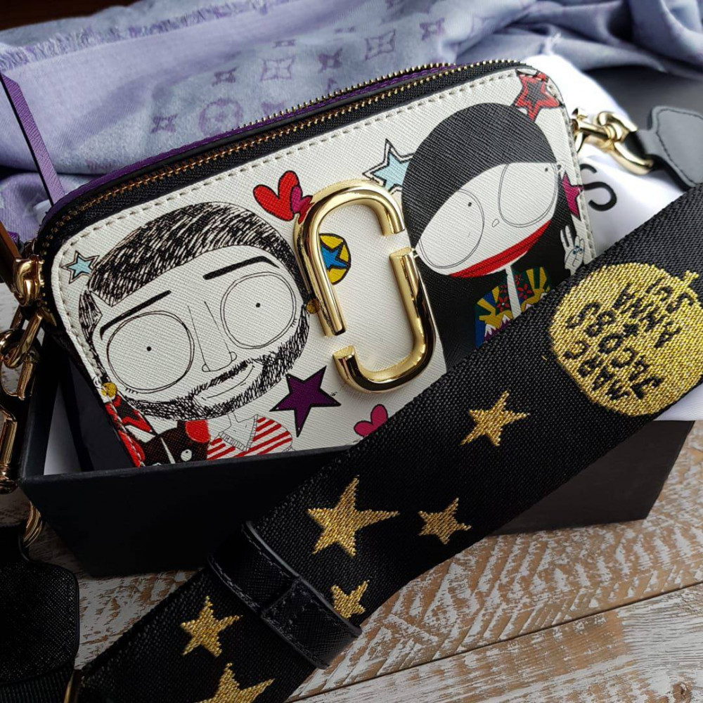 Сумка Marc Jacobs X Anna Sui Snapshot "White"