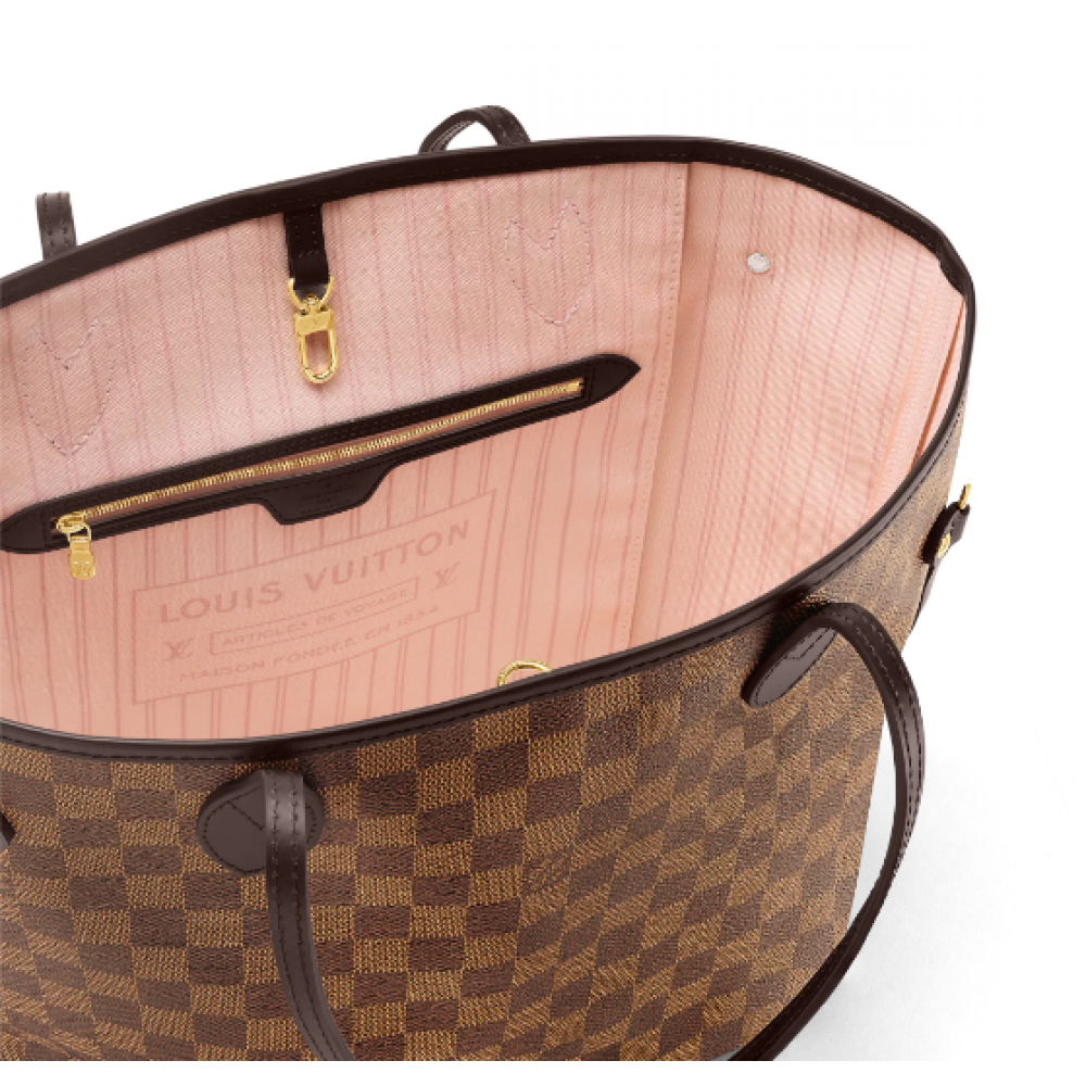 Сумка Louis Vuitton Neverfull "Brown/Rose Ballerine"