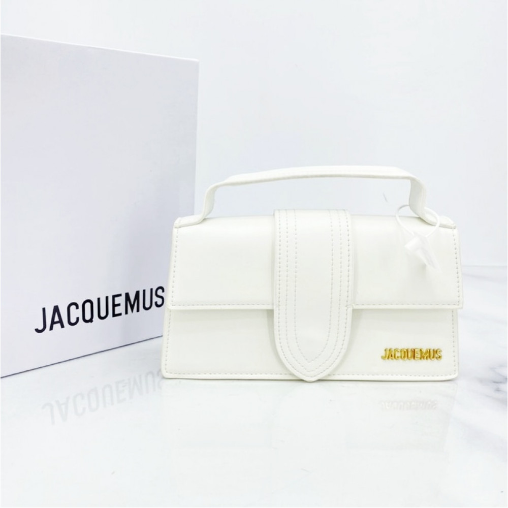 Сумка  Jacquemus Le Bambino leather tote bag "White"
