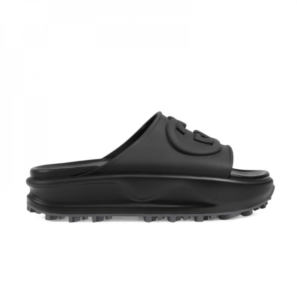 Сланцы Gucci Interlocking "Black" Сланцы Gucci Interlocking "Black"
