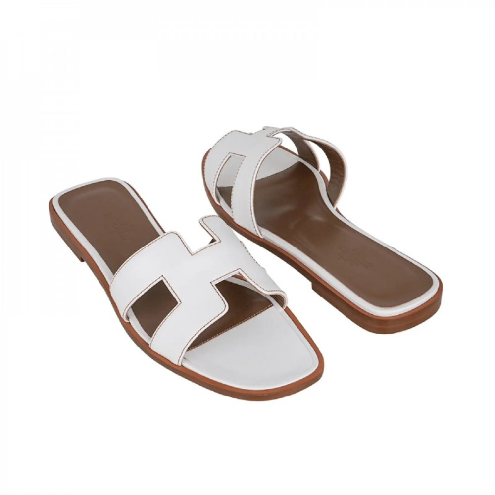Шлепанцы Hermes Oran "White" Шлепанцы Hermes Oran "White"