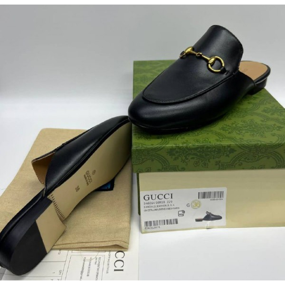 Шлепанцы Gucci Princetown "Black" Шлепанцы Gucci Princetown "Black"