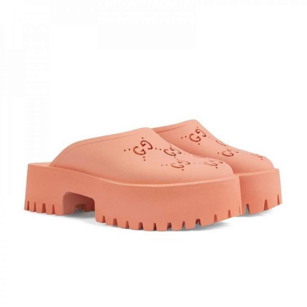 Шлепанцы Gucci GG slip-on "Peach" Шлепанцы Gucci GG slip-on "Peach"