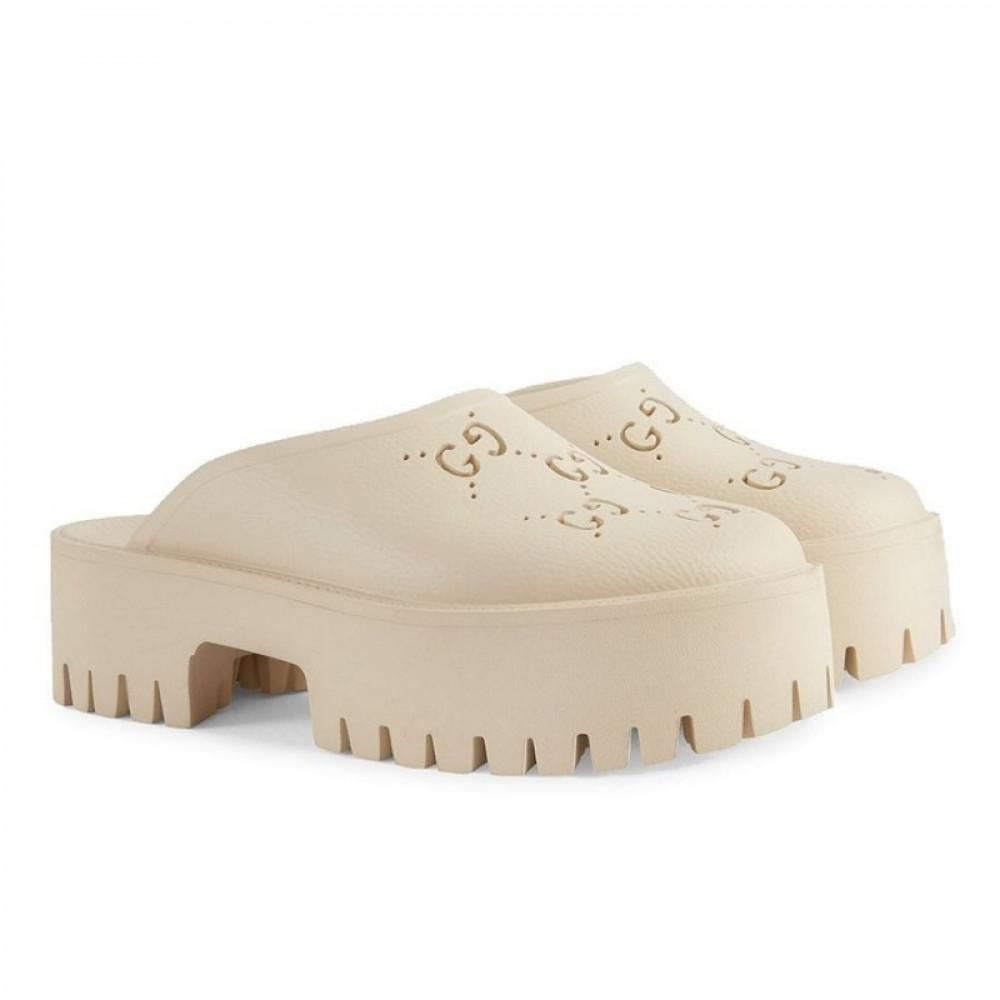 Шлепанцы Gucci GG slip-on "White" Шлепанцы Gucci GG slip-on "White"